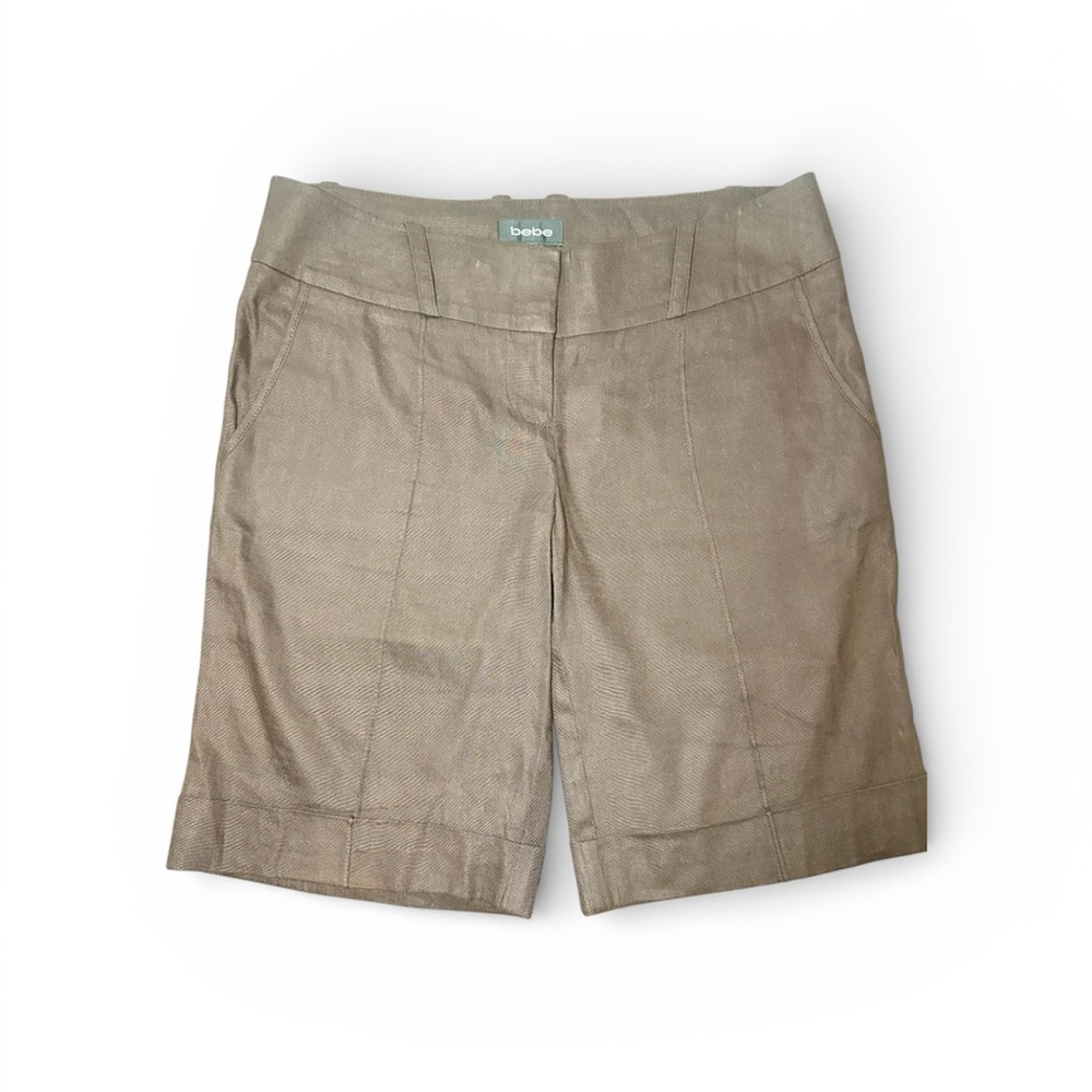 BEBE Y2K Brown Bermuda Shorts